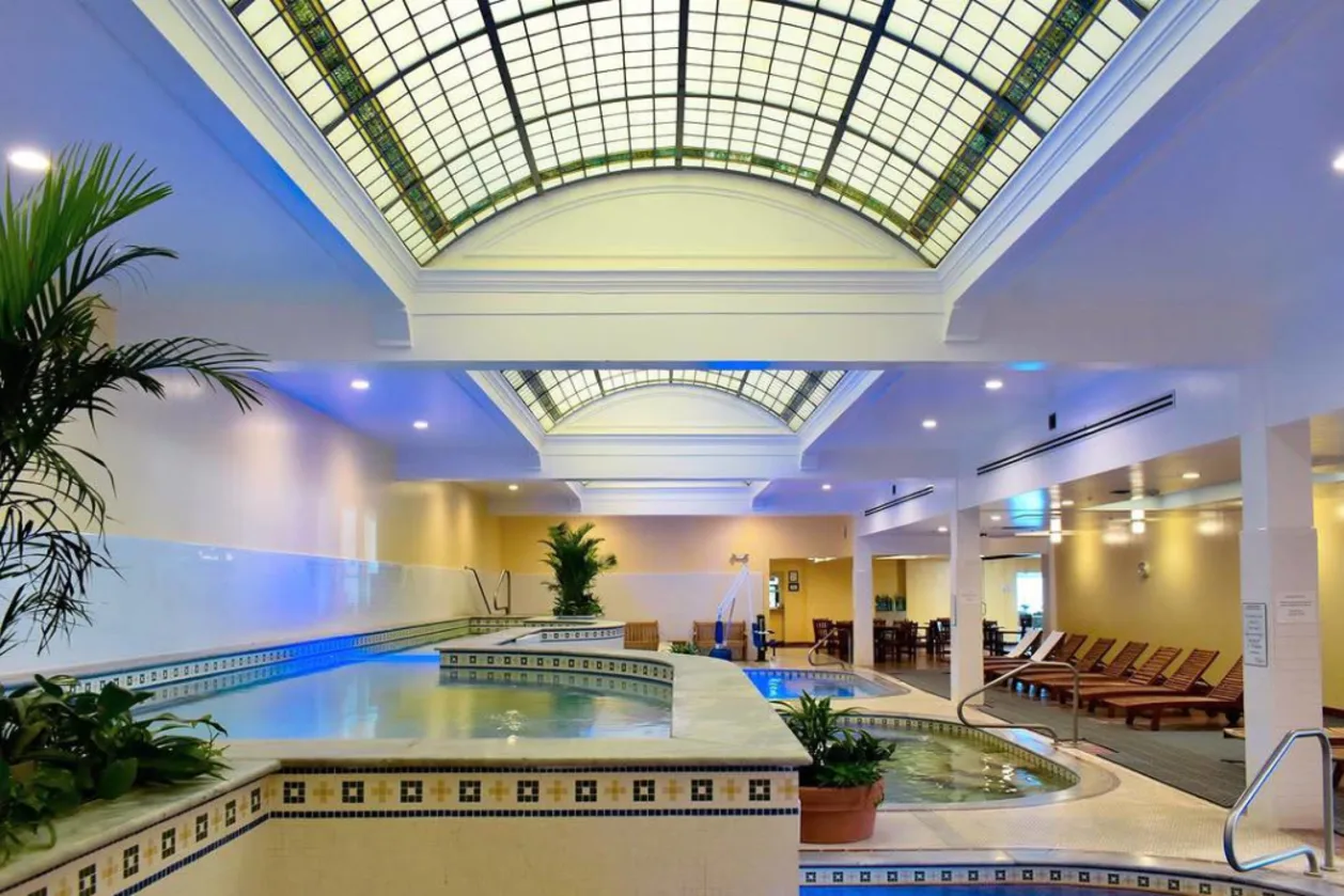 Indoor pool at Quapaw Baths & spa in Arkansas